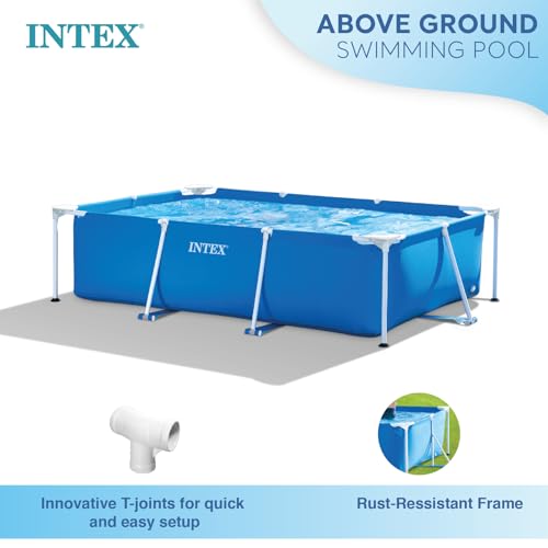 Intex Above-Ground Swimming Pool, Rectangular Frame 8.5ft x 5.3Ft x25inch