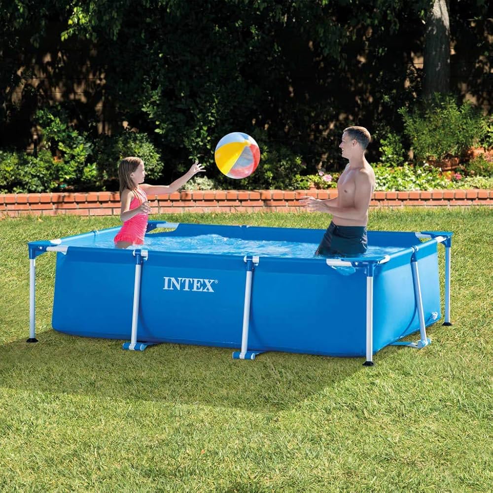 Intex Above-Ground Swimming Pool, Rectangular Frame 8.5ft x 5.3Ft x25inch