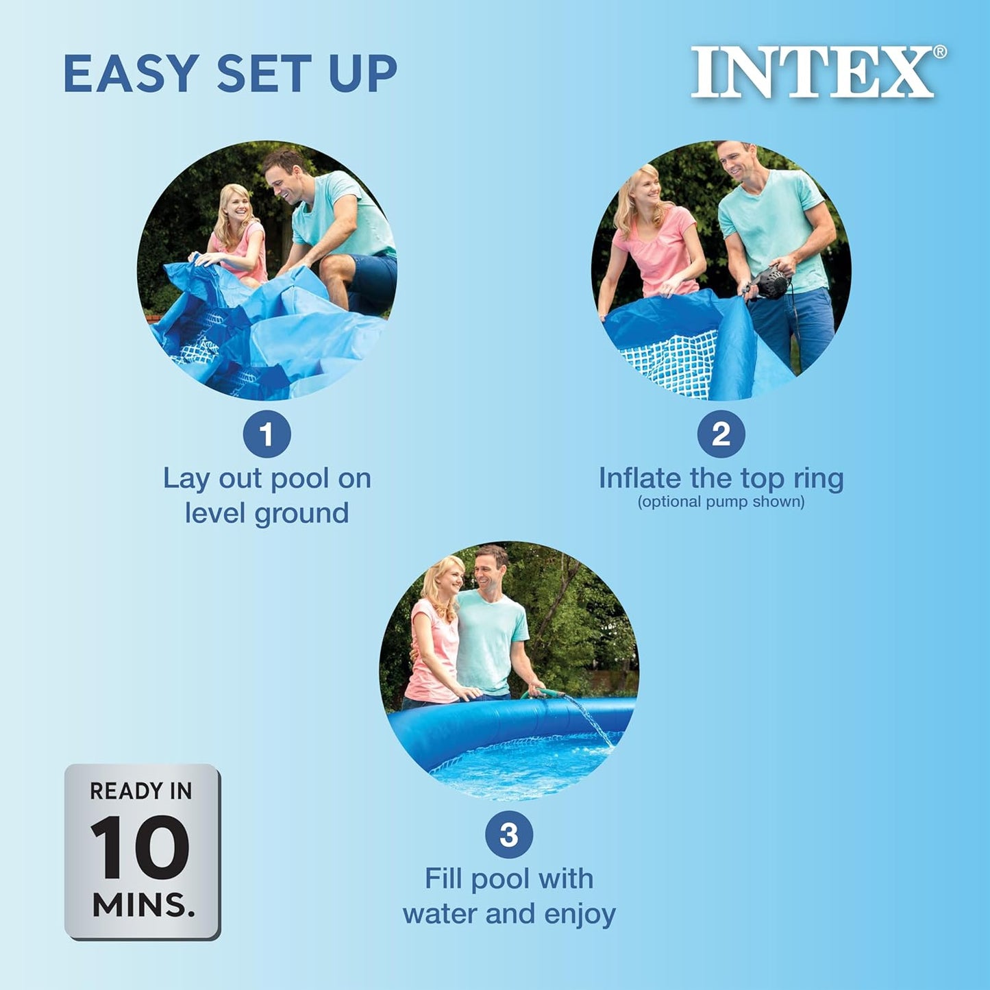 INTEX 6'X20" HAPPY CRAB EASY SET POOL