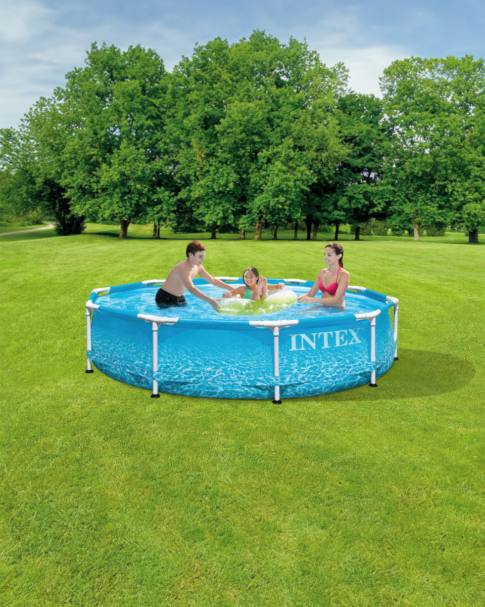 INTEX 10'X30" BEACHSIDE METAL FRAME POOL ONLY