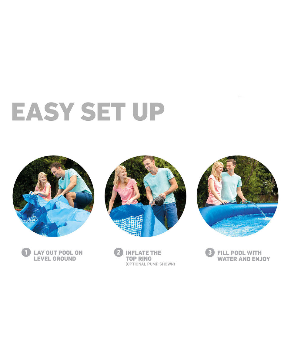 INTEX 10'X30 EASY SET POOL SET (W/110-120V FILTER PUMP/GFCI)"