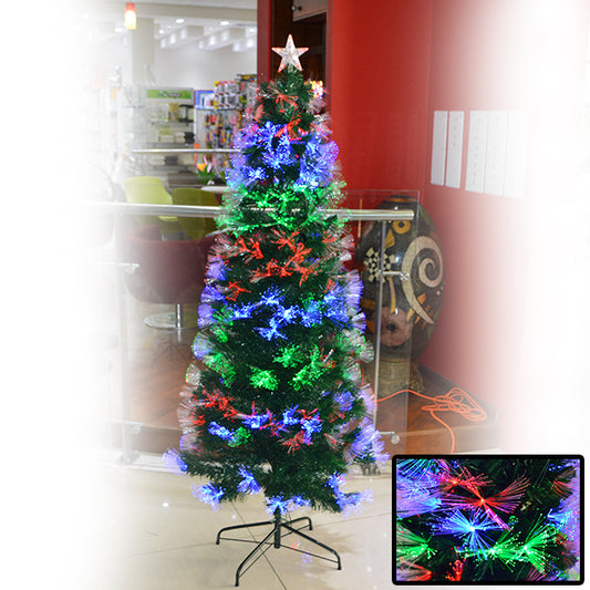 XMAS TREE 6FT W/FIBRE OPTIC LIGHTS