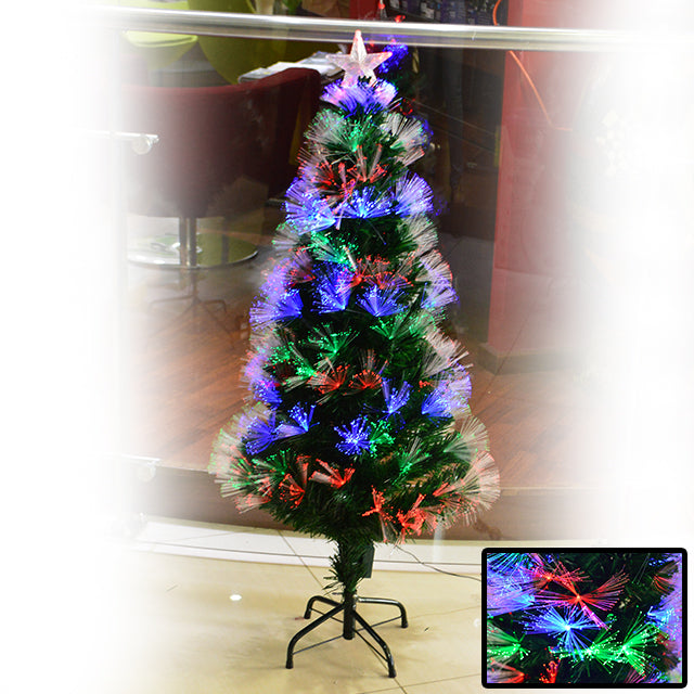 XMAS TREE 4FT W/FIBRE OPTIC LIGHTS