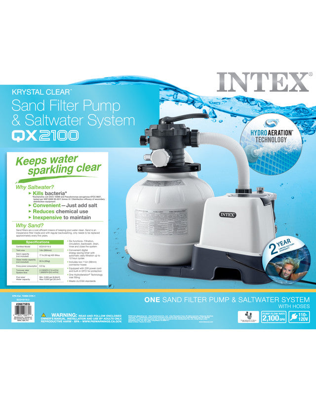 Krystal Clear™ Sand Filter Pump - 2100 GPH