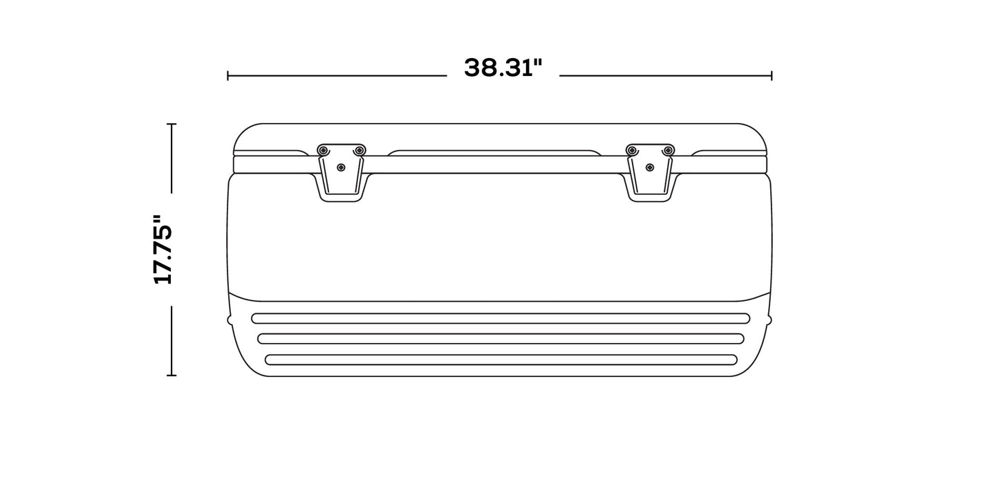 IGLOO 120QT POLAR WHITE COOLER