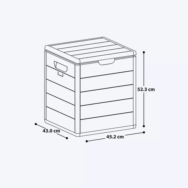 Rimax 26Gal Resin Deck Storage Box