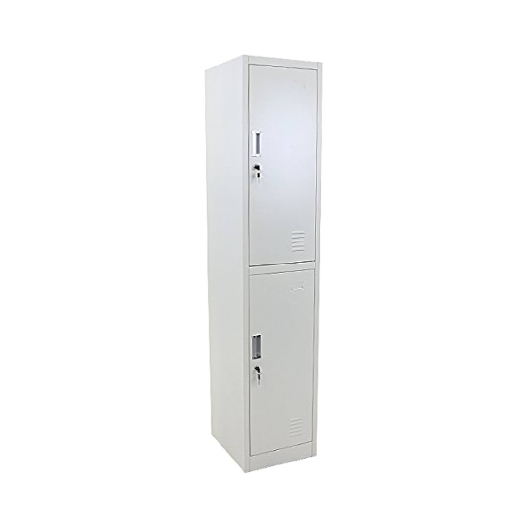 2 DOOR METAL STORAGE LOCKER