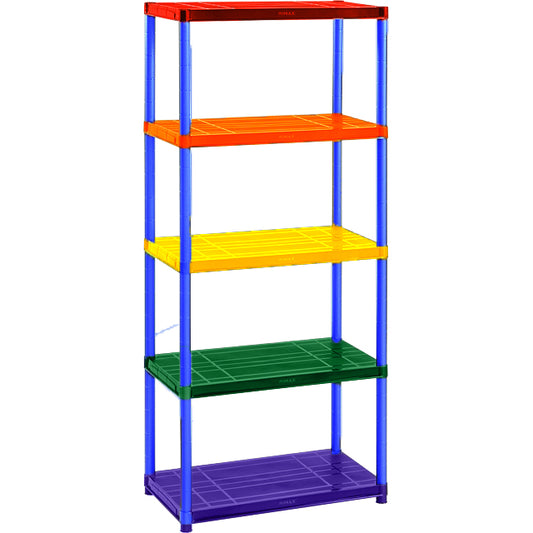 RIMAX 15IN 5 TIER SOLID SHELF RAINBOW