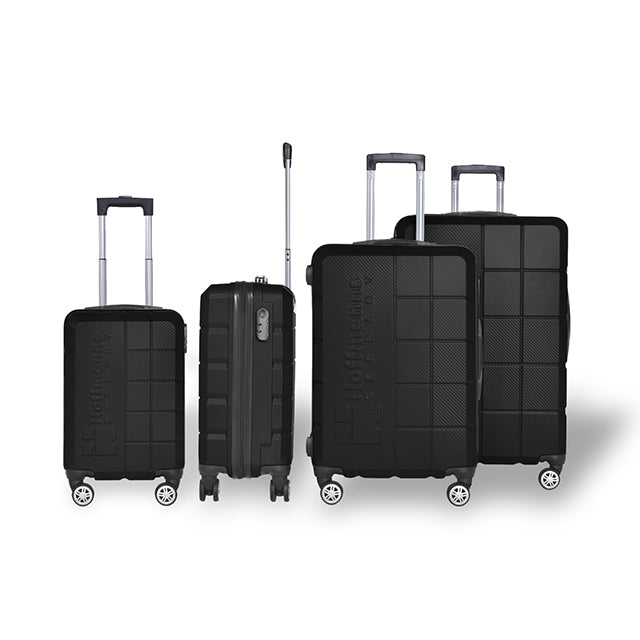 HOFFMANS WAVELINE 3PC LUGGAGE SET 4 WHEEL