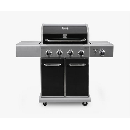 KENMORE 4 BURNER W/SIDE BURNER GRILL  ALL BLACK STAINLESS STEEL