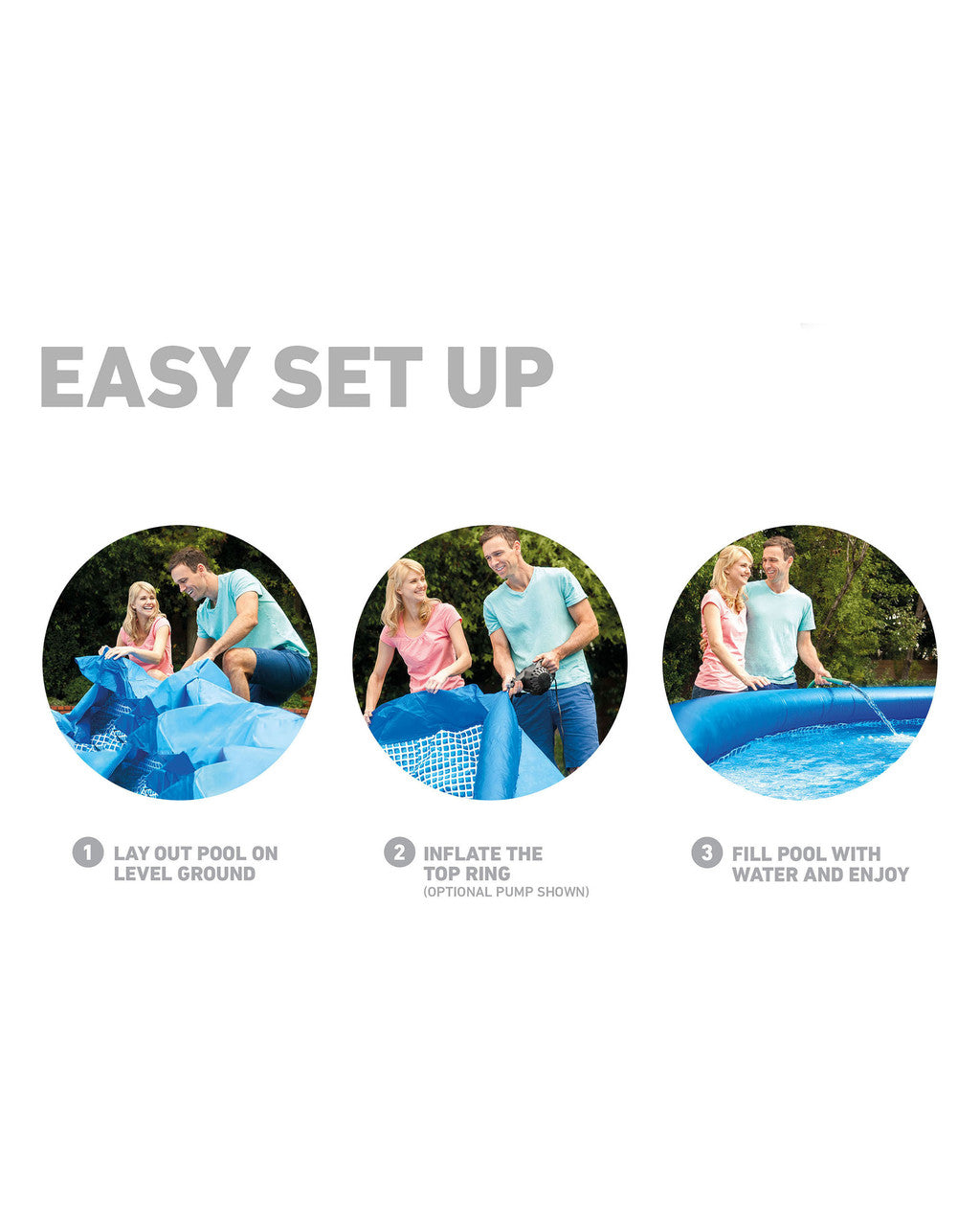 INTEX 10'Ft X24"inch EASY SET POOL SET (W/110-120V FILTER PUMP/GFCI)