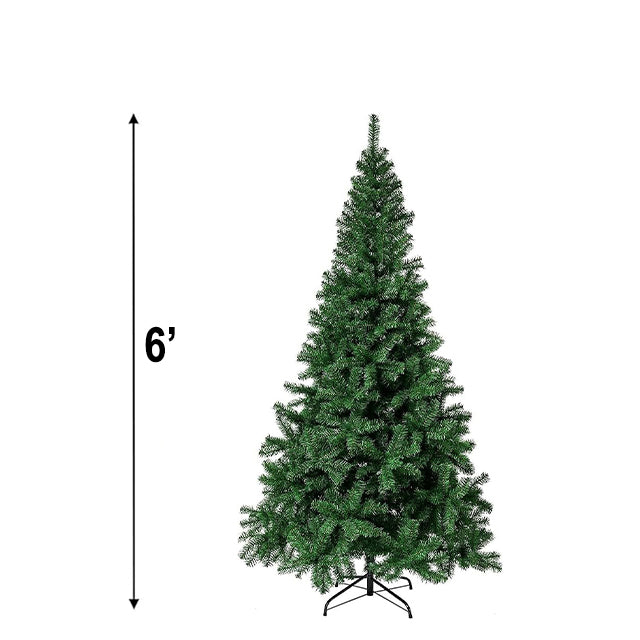 CHRISTMAS TREE 6FT W/METAL STAND