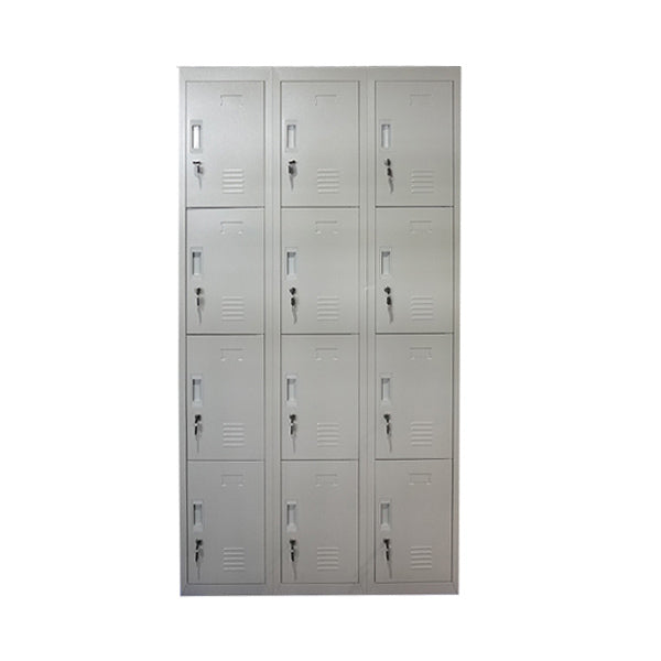 12 DOOR METAL STORAGE LOCKER