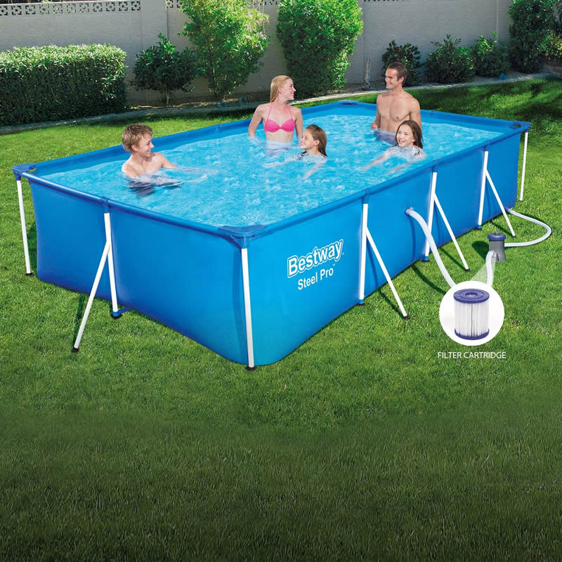 Bestway  Rectangular  Swimming Pool with Filter Pump 13ft long