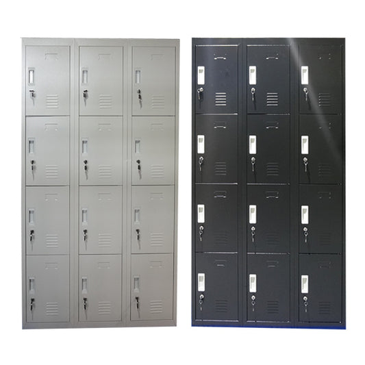 12 DOOR METAL STORAGE LOCKER