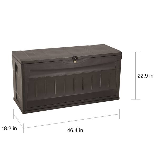 RIMAX DECK BOX BROWN 46.4x18.2x22.9