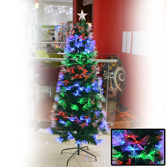 XMAS TREE 6FT W/FIBRE OPTIC LIGHTS