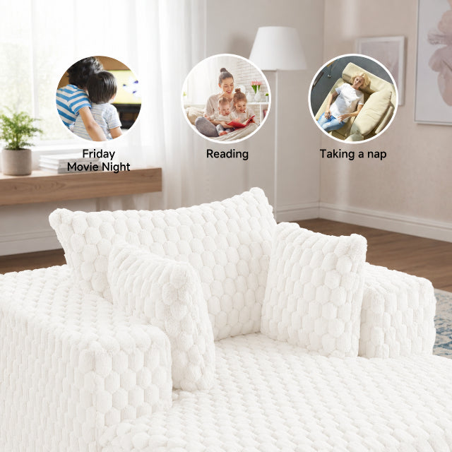 COMPRESSED CHAISE LOUNGE CHAIR W 2 PILLOWS
