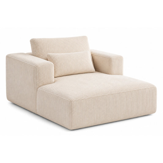 COMPRESSED O.SIZED CHAISE LOUNGE W LUMBAR PILLOW