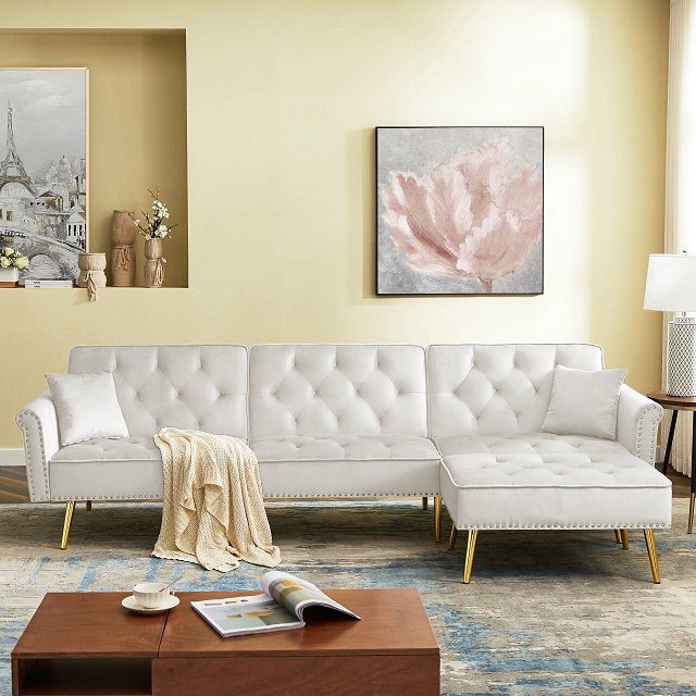 JOHNTE L SHAPED SLEEPER SOFA WITH OTTOMAN FURNITURE SET