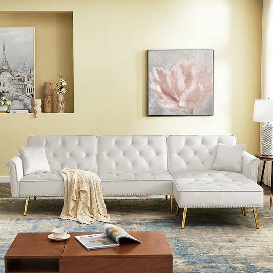 JOHNTE L SHAPED SLEEPER SOFA WITH OTTOMAN FURNITURE SET