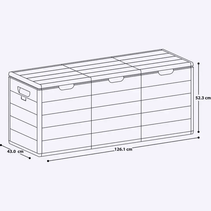 RIMAX 79GAL RESIN DECK STORAGE BOX