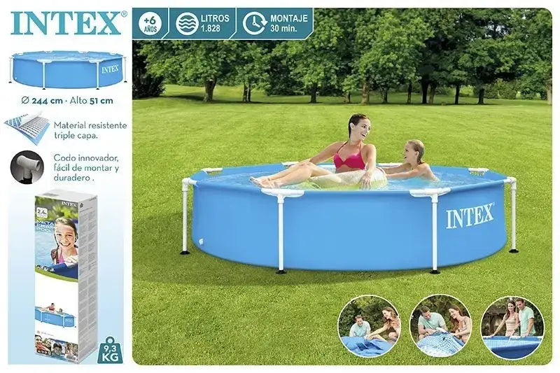 Metal Frame 8' x 20" Above Ground Pool