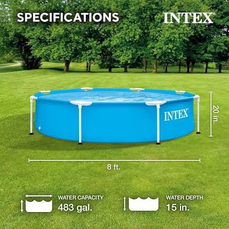 Metal Frame 8' x 20" Above Ground Pool