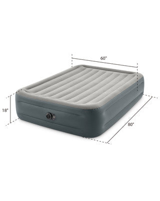 Dura-Beam® Plus Essential Rest Air Mattress 18" Queen w/ Built-In Electric Pump