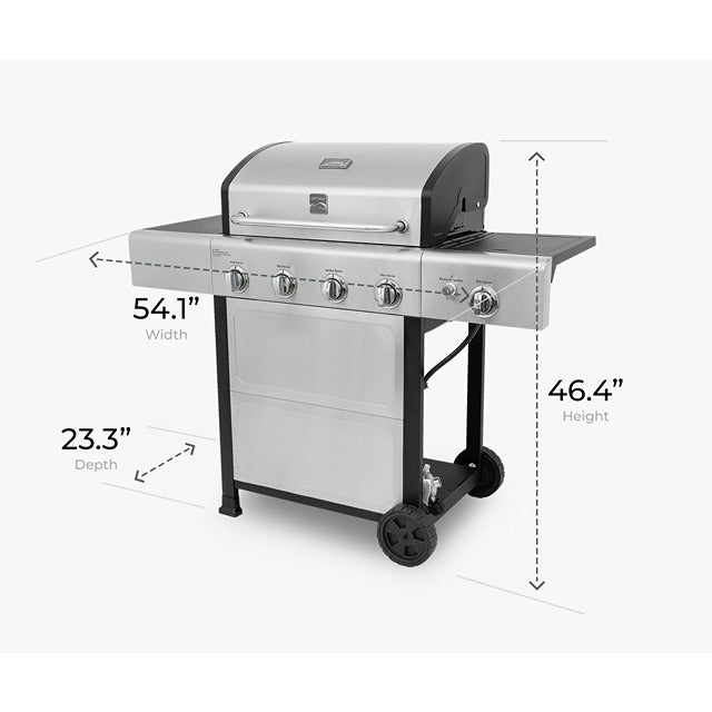 KENMORE 4 BURNER W/SIDE BURNER GRILL