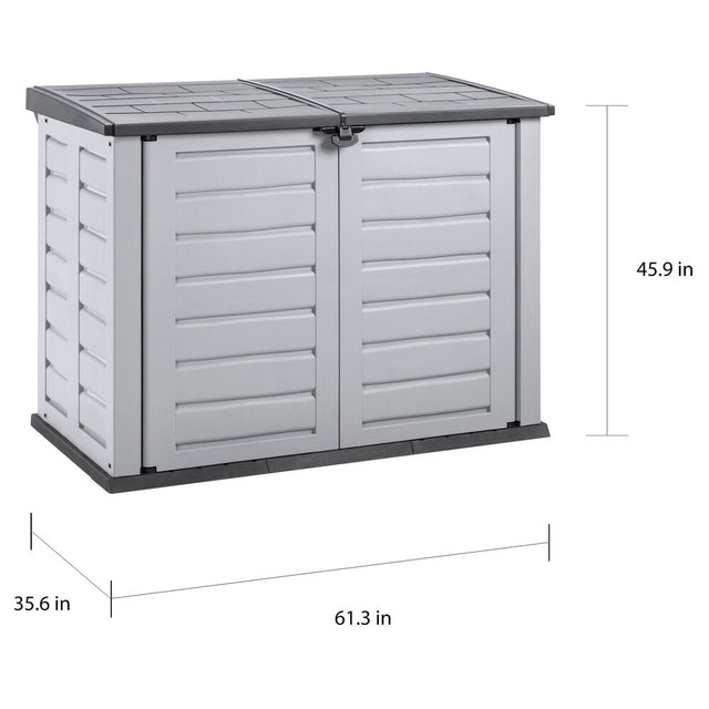 RIMAX GARDEN STORAGE SHED 35.6"x61.3"x45.9