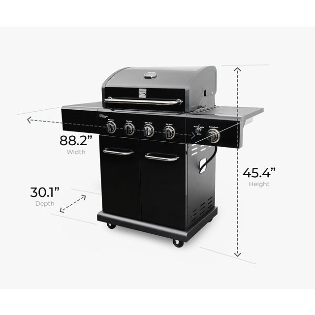 KENMORE 4 BURNER PLUS SEARING SIDE BURNER GRILL
