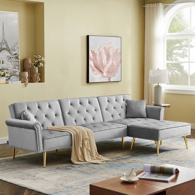 JOHNTE L SHAPED SLEEPER SOFA WITH OTTOMAN FURNITURE SET